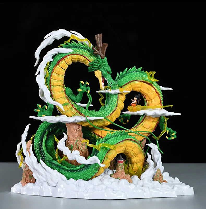 Dragon Ball Goku & Shenron Figure – 24cm PVC Anime Statue Model Toy with Box (Collector’s Edition)